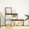 vidaXL - Kamerscherm - / - boekenkast - 3-laags - 123x29x123 - cm - hout - oud - hout