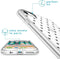 iMoshion Hoesje Geschikt voor iPhone SE (2022) / SE (2020) / 8 / 7 Hoesje Siliconen - iMoshion Design hoesje - Transparant / Zwart / Hearts All Over Black