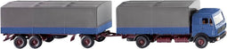 Wiking 0455 01 H0 Vrachtwagen Mercedes Benz Vrachtwagen met aanhanger NG, azuurblauw