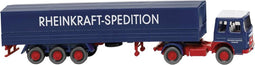 Wiking 051701 H0 Vrachtwagen MAN Trekker-huifopleggercombinatie Rheinkraft-Spedition