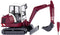Wiking 0658 08 H0 Bouwvoertuig Mini-graafmachine HR 18, purperrood