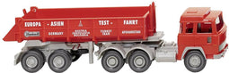 Wiking 067708 H0 Vrachtwagen Magirus Deutz Trekker-kiepopleggercombinatie 235 D Testfahrt Europa-Asien