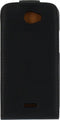 Wiko Barry Hoesje - Xccess - Serie - Kunstlederen Flipcase - Zwart - Hoesje Geschikt Voor Wiko Barry