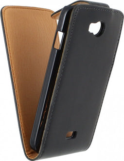 Wiko iko Iggy Hoesje - Xccess - Serie - Kunstlederen Flipcase - Zwart - Hoesje Geschikt Voor Wiko iko Iggy