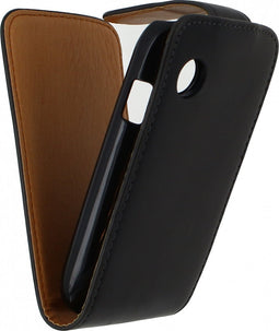Wiko Ozzy Hoesje - Xccess - Serie - Kunstlederen Flipcase - Zwart - Hoesje Geschikt Voor Wiko Ozzy