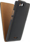 Wiko Ridge Hoesje - Xccess - Serie - Kunstlederen Flipcase - Zwart - Hoesje Geschikt Voor Wiko Ridge
