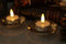 LED kaarsen met timer, 6 stuks, warm wit, 3D vlam