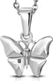 Amanto Ketting Bonne - 316L Staal - Vlinder 15x17mm - 45cm