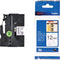 Brother TZE-N231 - 12mm - niet gelamineerd - zwart op wit