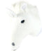 Wild and Soft Dierenkop - Eenhoorn wit