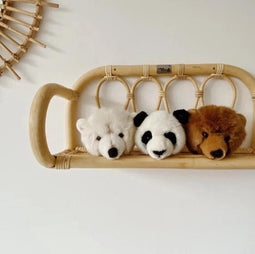 Wild&Soft Babykameraccessoires - Mini Dierenkoppen - Beer