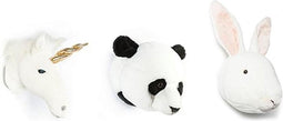 Wild&Soft Babykameraccessoires - Mini Dierenkoppen - Wit