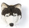 Wild & Soft Martin dierenkop pluche wanddecoratie - Wolf