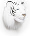 Wild & Soft - Trophy witte tijger Albert - Dierenkop