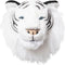 Wild & Soft - Trophy witte tijger Albert - Dierenkop