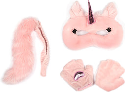 Wild & Soft Verkleedset eenhoorn - Masker - Staart - Handschoenen