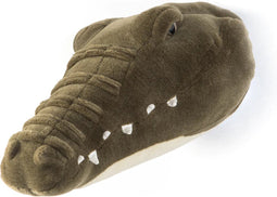 Wild&Soft- Wanddecoratie dierenkop pluche krokodil Frank