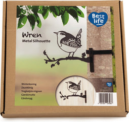 Wildbird Metal Bird Winterkoning - Tuindecoratie - Zwart