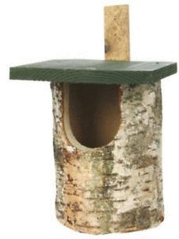 Wildbird Nestkast Berk Halfholenbroeders - Broeden - 17.5x22.5x30 cm Grijs Groen