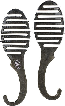 Wet Brush Shower Detangler Hair Brush Glitter Black 1 Pcs