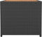 vidaXL - Salontafel - met - houten - blad - poly - ratten - en - acaciahout - zwart