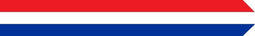 Wimpel Nederland rood-wit-blauw 25 x 250cm