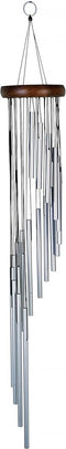 Windgong - Outdoor - Windmobiel - Windorgel - Spiraal - 89cm - Kleur - Zilver
