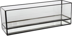 Windlicht Jolie zwart 30x8x10cm