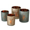 Windlicht Rudolf groen of goud - set van 2 - Boltze