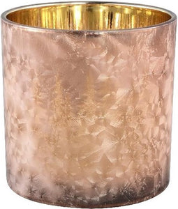 Windlicht - Xmas Ikaika glass stormlight round trees print - XXL - 15.cm x 15.cm