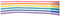 Windscherm 5 Stokken Staal Polyester Kleurrijke Strepen 480X80 cm Strand, Zwembad, Tuin