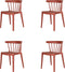 Windson Stapelstoel Terracotta - SET VAN 4