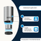 Wine cooler Bottle cover - Bottle cooler with 6 hours of Active Cooling - Silver