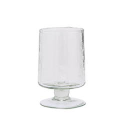Wine glass Hammered Transparent Transparent / Recycled Glass