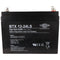 Wing BTX12-24LS 12V 24Ah high rate high current capable lead battery AGM lead gel battery