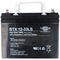 Wing BTX12-33LS 12V 33Ah high rate high current capable lead battery AGM lead gel battery
