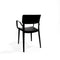 Wing Stapelstoel met armleuning zwart - SET VAN 4