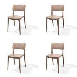 Wing Stapelstoel zand beige - SET VAN 4