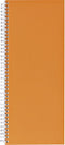 Winkelboek smalfolio 160blz spiraal oranje | 5 stuks