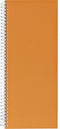 Winkelboek smalfolio 160blz spiraal oranje