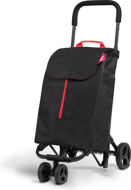 Winkelwagen Gimi Twin Urban Zwart 50 L (39 x 52 x 95 cm)