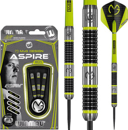 WINMAU - Michael Van Gerwen MVG Aspire: Steeltip Tungsten Dartpijlen Professioneel - 21 gram