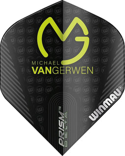 WINMAU - Prism Delta MVG Zwart dart vluchten - 1 set per pakket (3 dartvluchten in totaal)