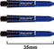 WINMAU - Prism Force Dartschachten Blauw, Korte - 1 set per pakket (3 Dartschacht in totaal)