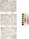 Wins Holland Canvas Schilderijen Aan Touw Dino, 3st