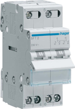 Hager SFT225 HAG OMSCHAKELAAR 2P 25A I-0-II