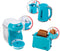 Klein Toys Bosch - Ontbijtset - Broodrooster met mechanische functie en koffieapparaat met geluid - Turquoise