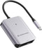Conceptronic 3-in-1 Card Reader - Geheugenkaartlezer - USB 3.2 Gen 2 - Grijs
