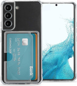 iMoshion Hoesje Geschikt voor Samsung Galaxy S22 Hoesje Met Pasjeshouder - iMoshion Softcase Backcover met pashouder 3.0 - Transparant