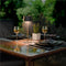 Wireless LED table lamp with solar, with touch control, warm white light, continuously dimmable, bla